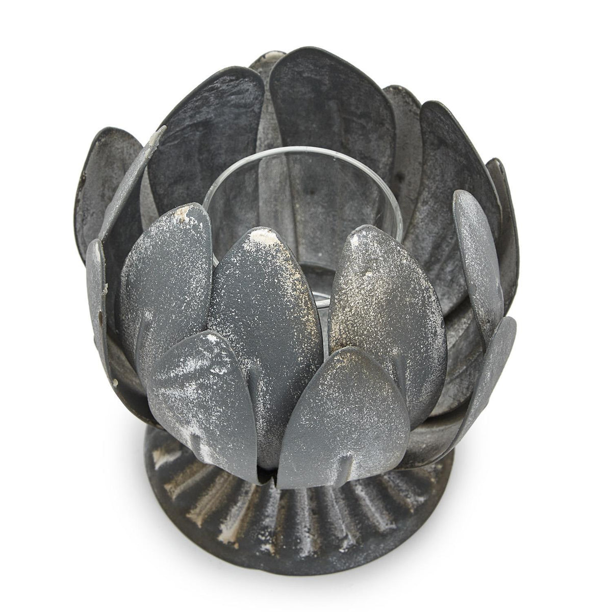 Design Shop Laurel Leaf Decorative Cachepot / Bowl w/Antique Stone Finish - Metal