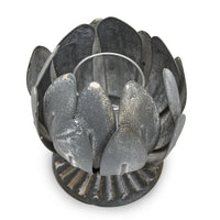 Design Shop Laurel Leaf Decorative Cachepot / Bowl w/Antique Stone Finish - Metal