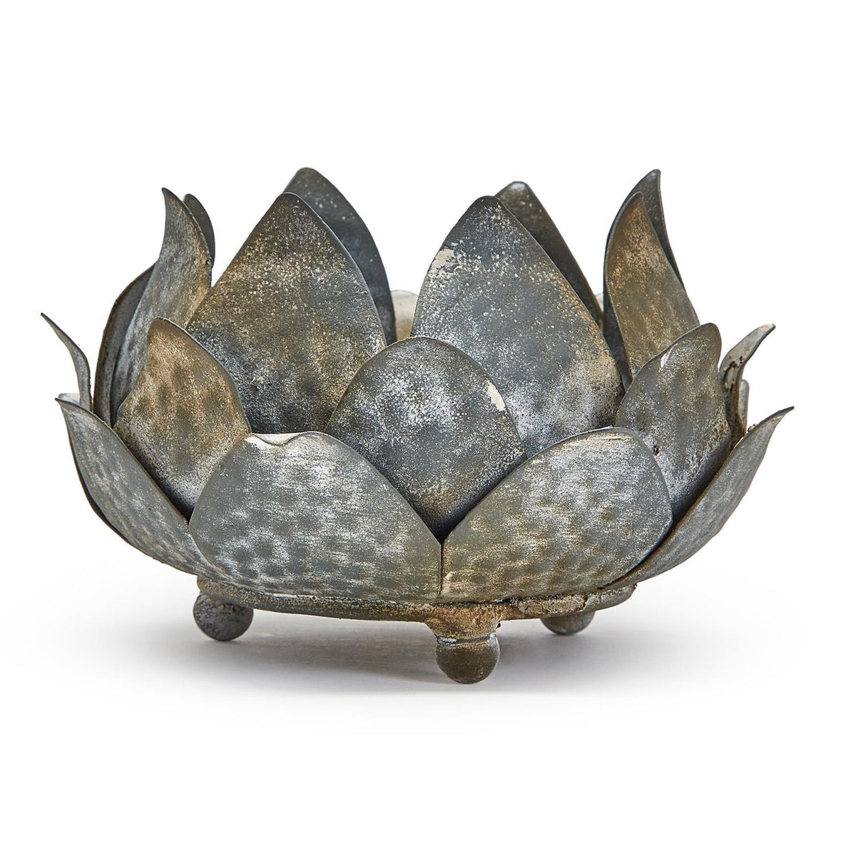 Design Shop Artichoke Decorative Cachepot / Bowl w/Antique Stone Finish - Metal