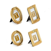 Design Shop Golden Bee Gold Leaf Finish Photo Frame - Resin/Glass, Set of 4.
