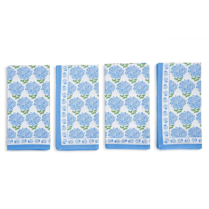 Design Shop Hydrangea Napkins - Cotton, Set of 4.