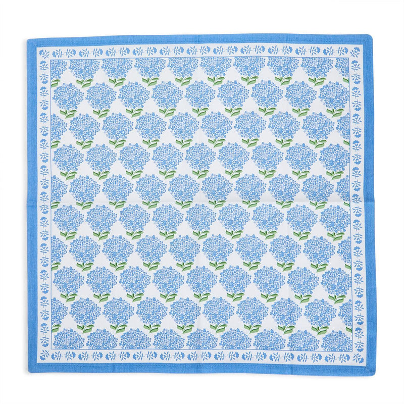 Design Shop Hydrangea Napkins - Cotton, Set of 4.