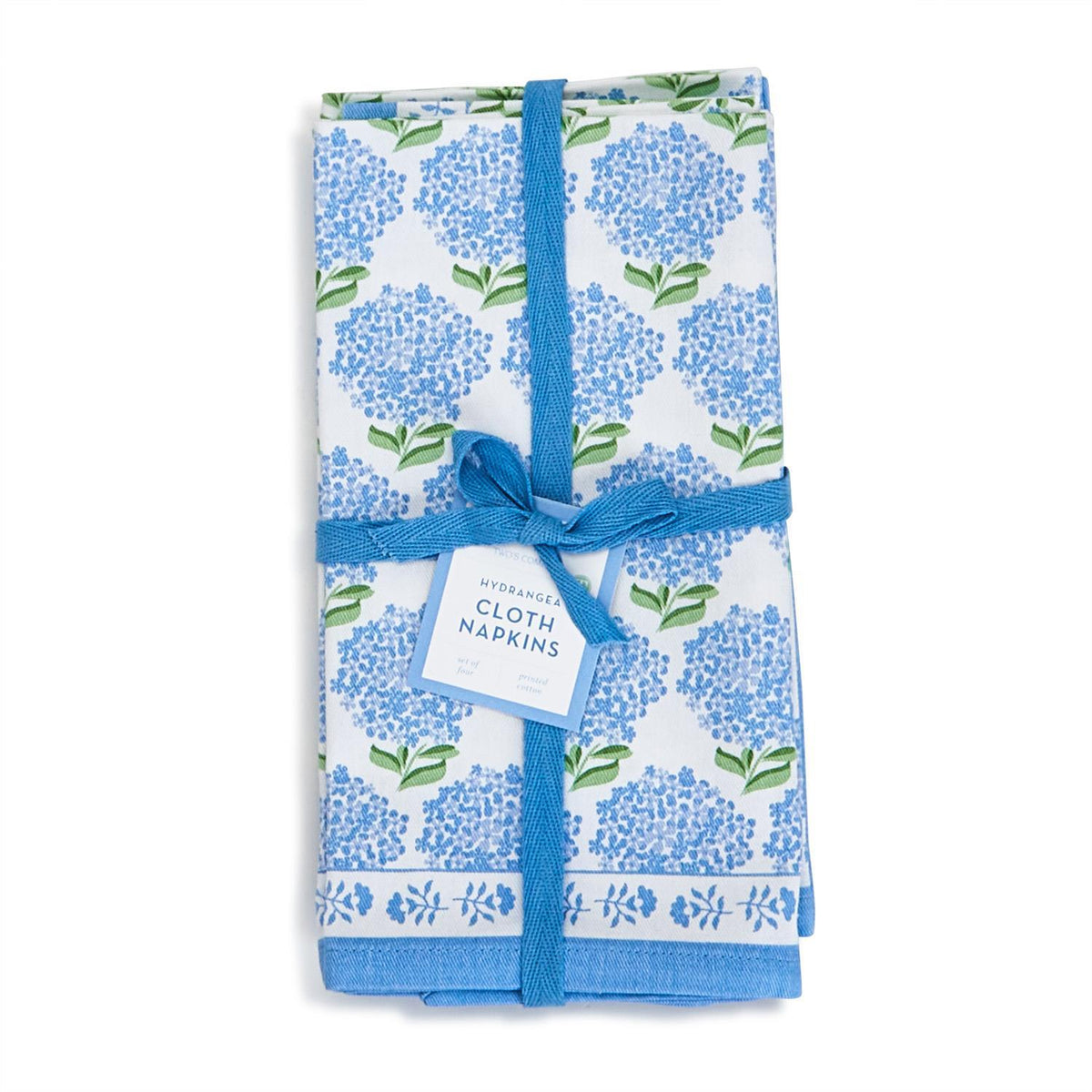 Design Shop Hydrangea Napkins - Cotton, Set of 4.