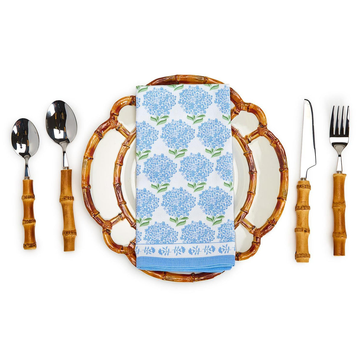 Design Shop Hydrangea Napkins - Cotton, Set of 4.