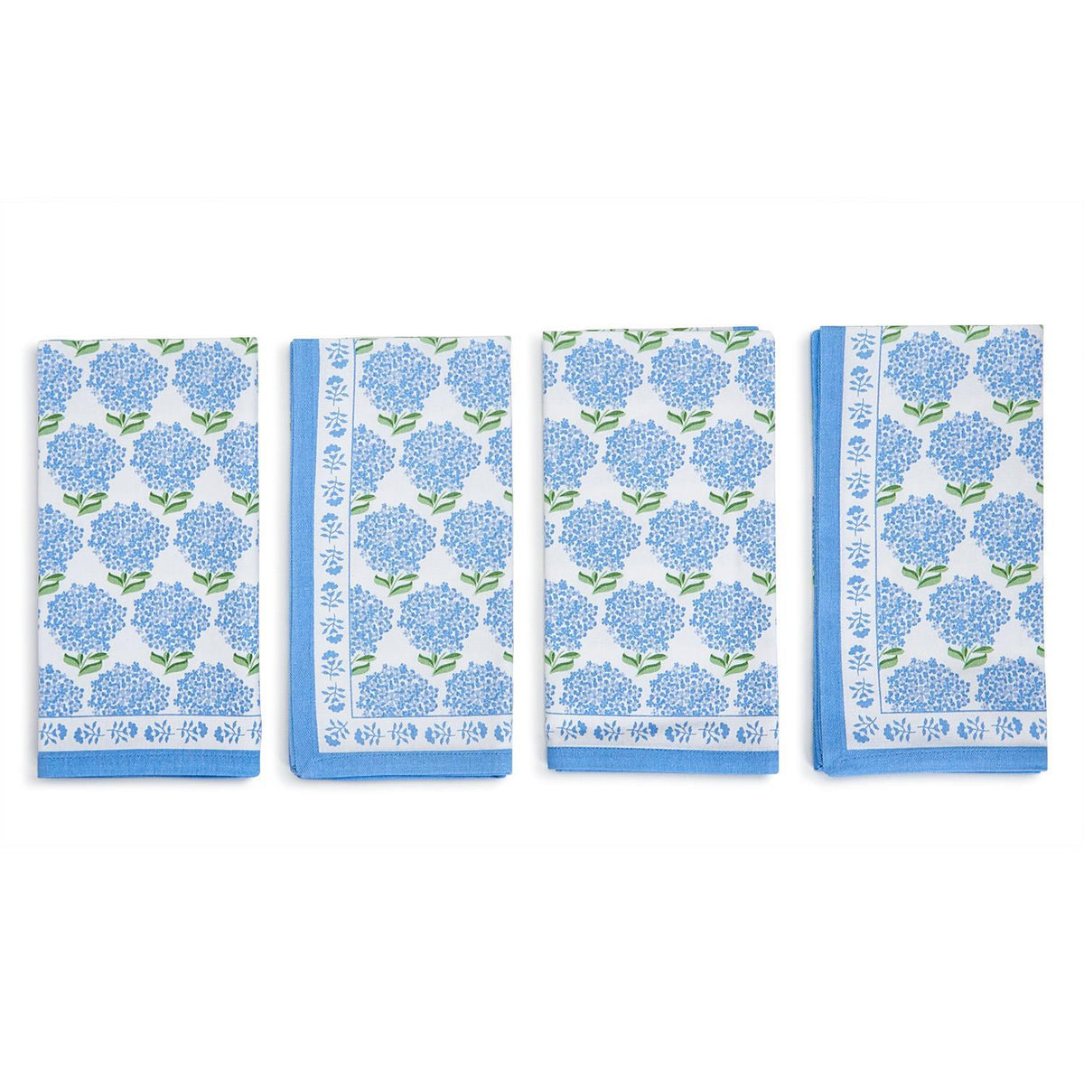 Design Shop Hydrangea Napkins - Cotton, Set of 4.