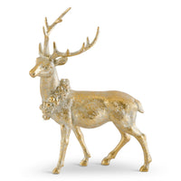 Design Shop Set of 4 Antique Gold Resin Deer