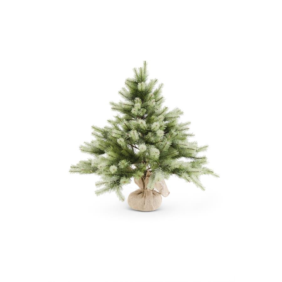 Design Shop 29 Inch Glittered Pine Tree in Burlap Sack
