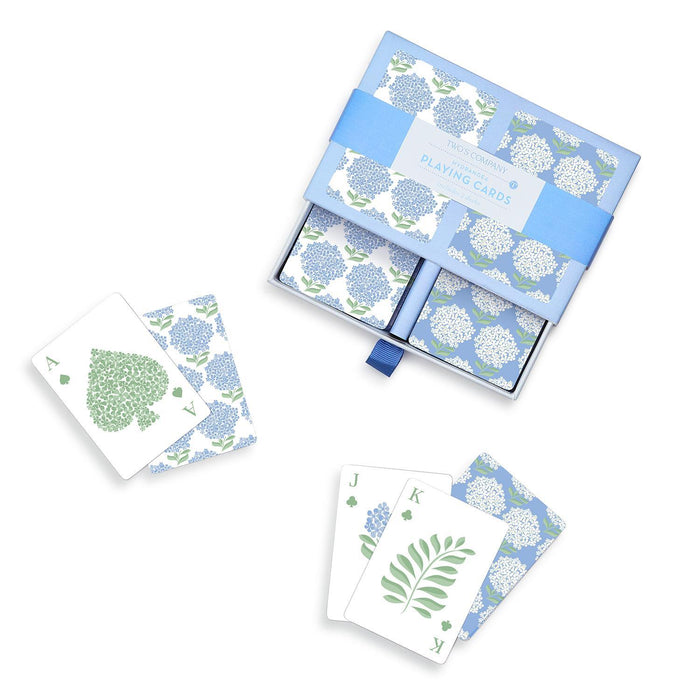 Design Shop Hydrangea Double Deck Textured Playing Cards in Gift Box - Paper
