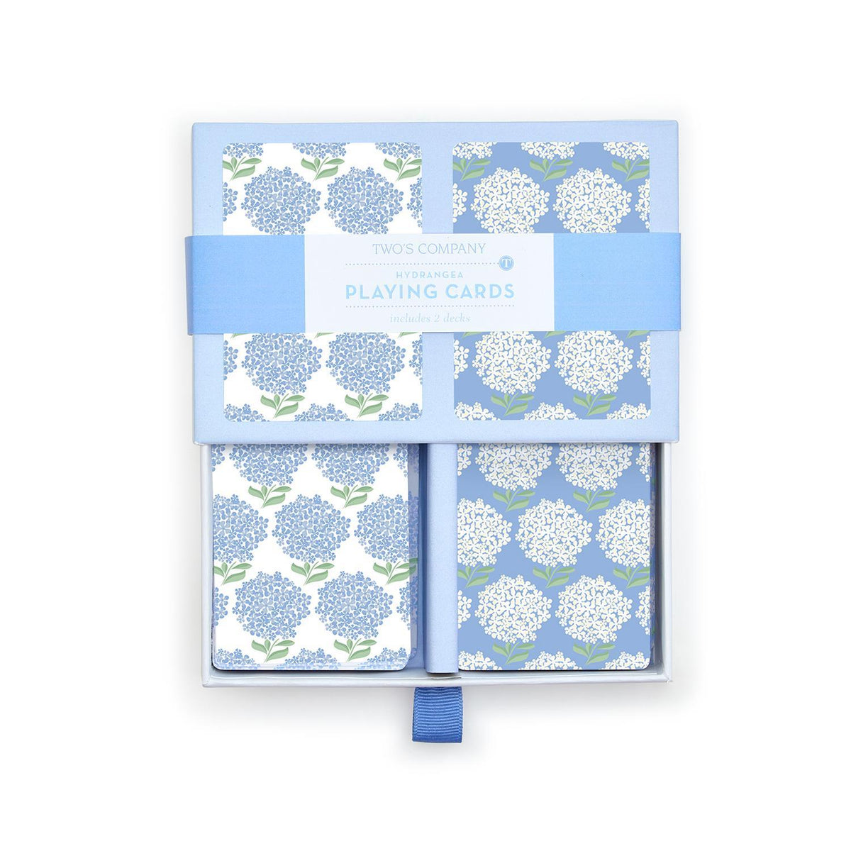 Design Shop Hydrangea Double Deck Textured Playing Cards in Gift Box - Paper