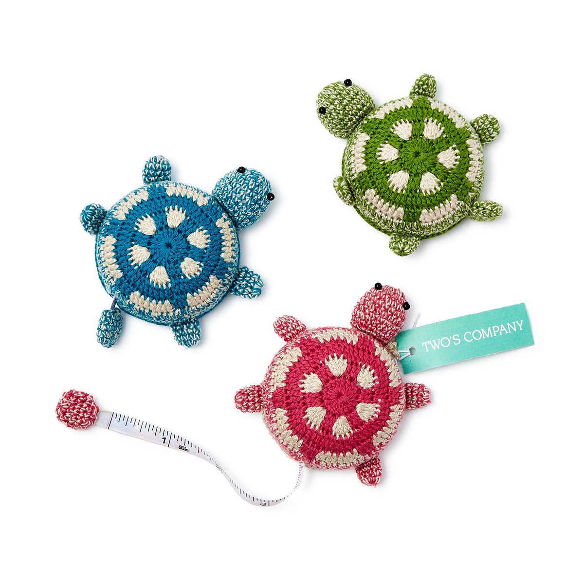 Design Shop Turtle Hand-Crotcheted Measuring Tape - Polyester/Plastic