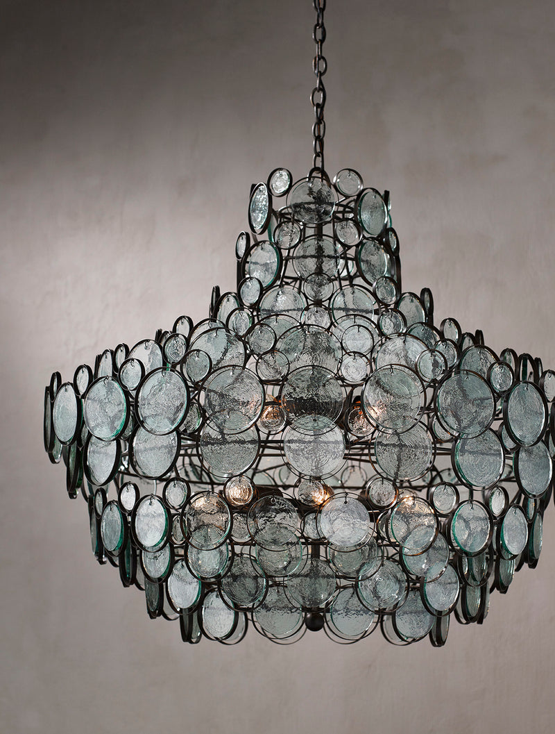Currey and Company - 9520 - 12 Light Chandelier - Galahad Collection - Bronze