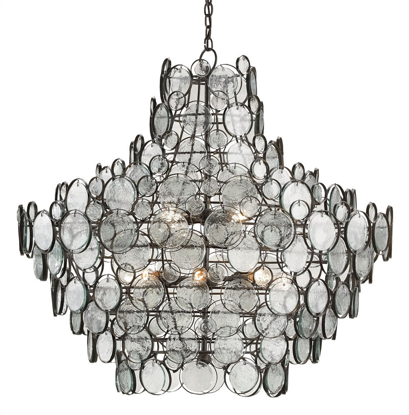 Currey and Company - 9520 - 12 Light Chandelier - Galahad Collection - Bronze