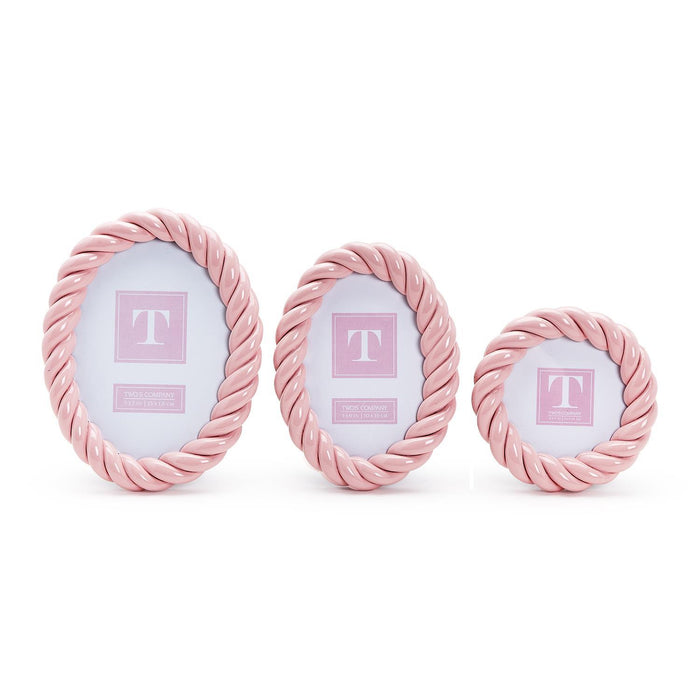 Design Shop S/3 Pink Twist Photo Frame
