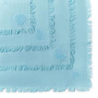 Design Shop Sea Shell Napkin with Tuft Embroidery - Cotton, Set of 4.