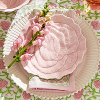 Design Shop Floral Block Print Cloth Napkins - Cotton, Set of 4.