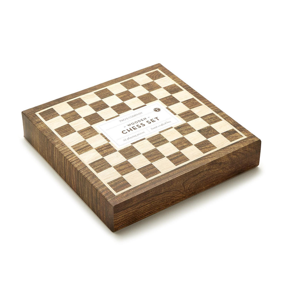 Design Shop Magnetic Chess Set in Hand-Crafted Wooden Box - Acacia Wood/Maple Wood/Polyester