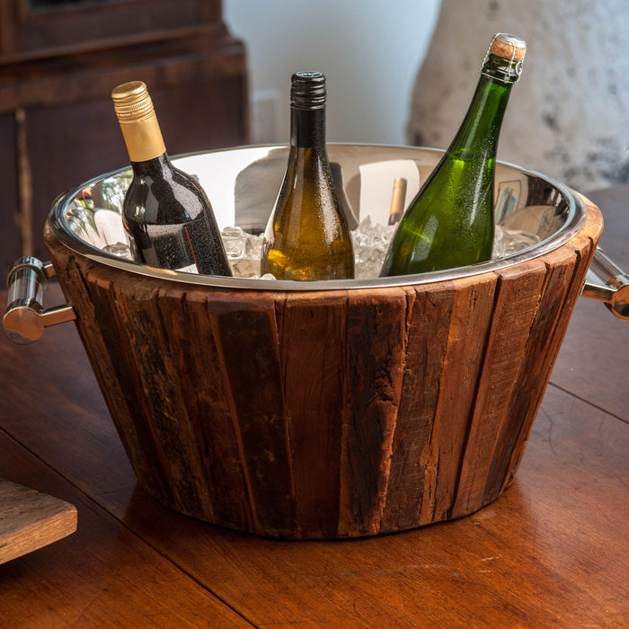 Abigails Chalet Wood Champagne Cooler