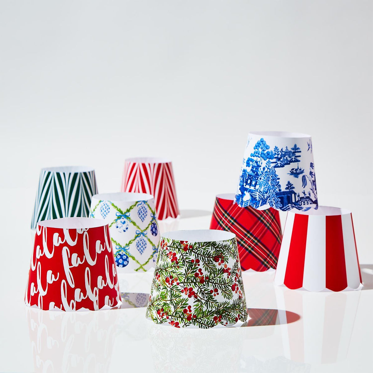 Design Shop Set of 2 Paper Shade Covers 24 Set Unit Includes 8 Patterns