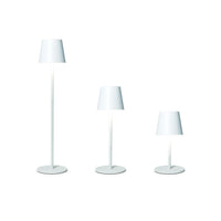 Design Shop White Adjustable LED Cordless Table Lamp 22"