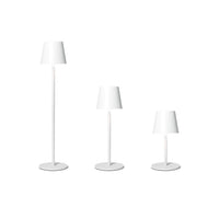 Design Shop White Adjustable LED Cordless Table Lamp 22"