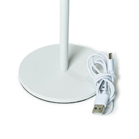 Design Shop White Adjustable LED Cordless Table Lamp 22"