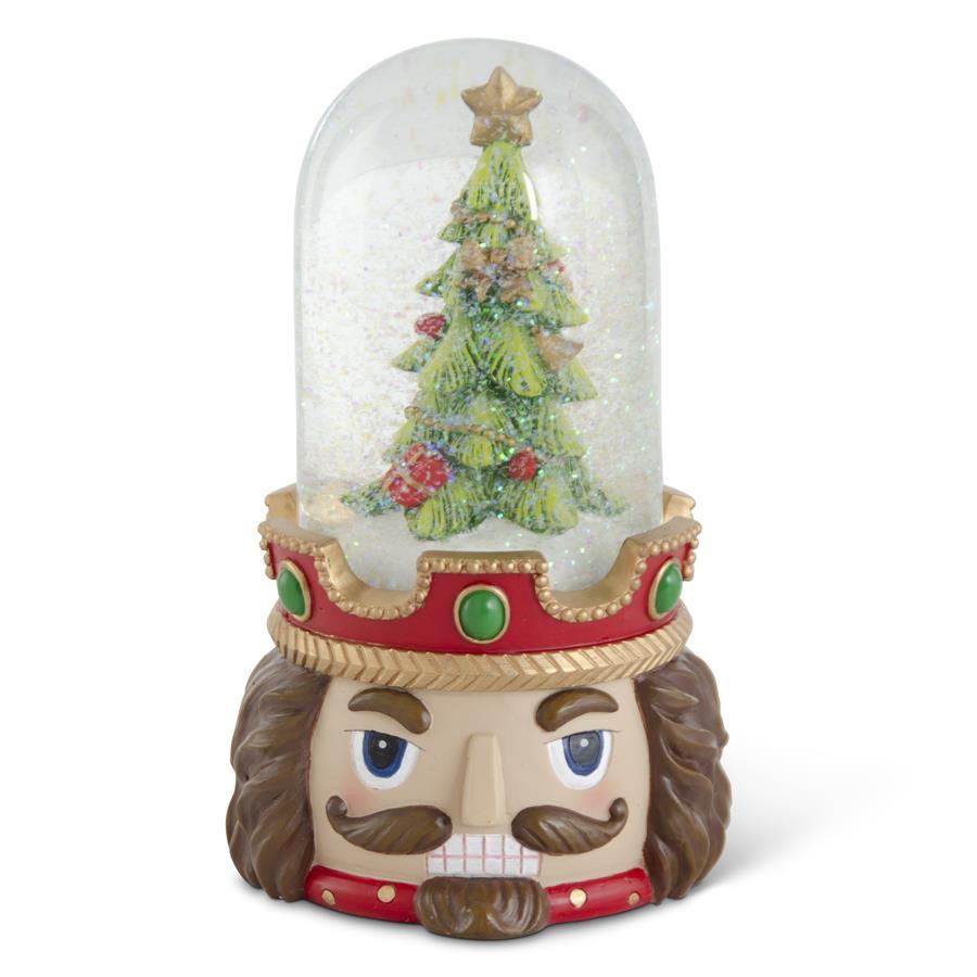 Design Shop 8.25 Inch Resin Nutcracker Soldier Head Snow Globe