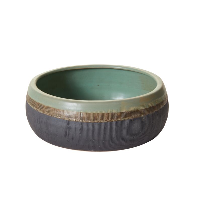 Design Shop Green Lucena Bowl, 9.75" X 3.5".