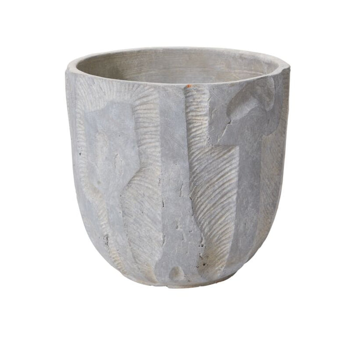 Design Shop Grey Accra Pot, 16" X 15".