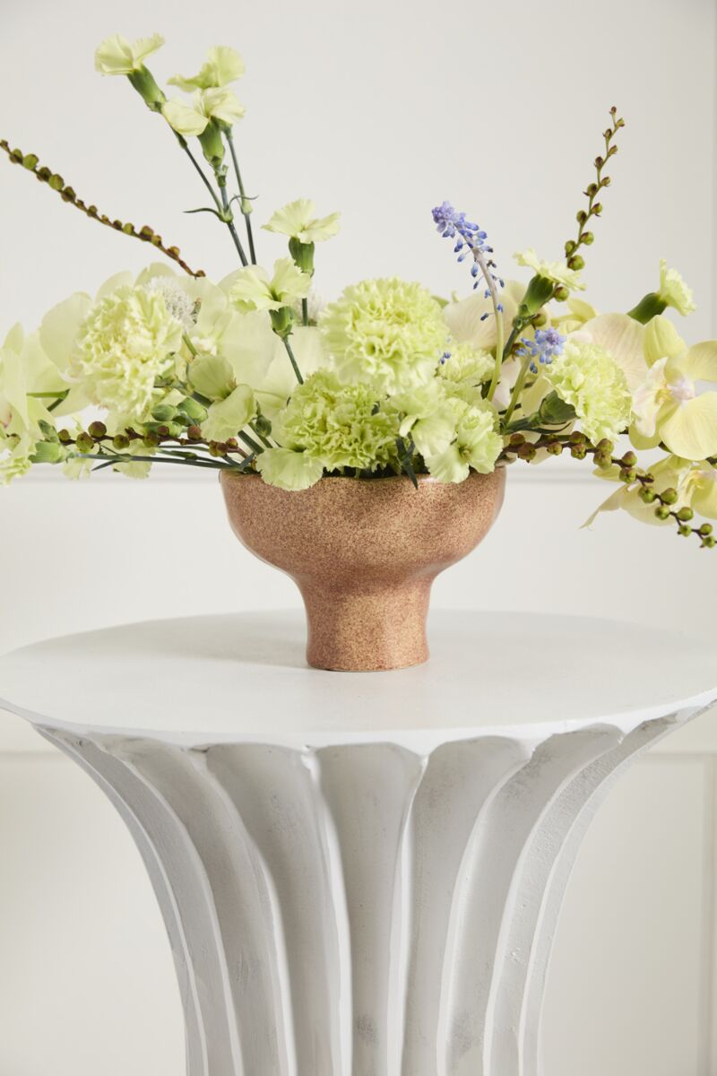 Design Shop Terracotta Cyrus Collection Compote, 6.5" X 4.5", Set of 2.