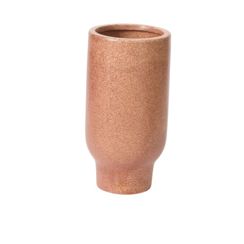 Design Shop Terracotta Cyrus Collection Vase, 4" X 8", Set of 2.