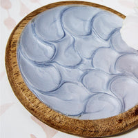 Design Shop Shimmering Hand-Crafted Coasters - Mango Wood/Food Safe Lacquer, Set of 4.
