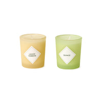 Design Shop Lemon Verbena and Quince Scented Candles in Gift Box - Soy Wax/Glass, Set of 5.