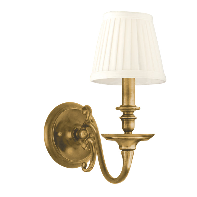 Hudson Valley - 1741-AGB - One Light Wall Sconce - Charleston - Aged Brass