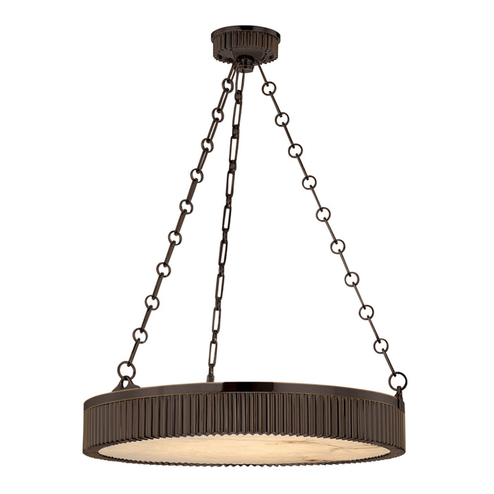 Hudson Valley Five Light Pendant from the Lynden collection in Distressed Bronze finish