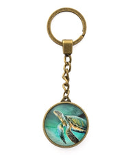 Design Shop Green Sea Turtle Key Chain