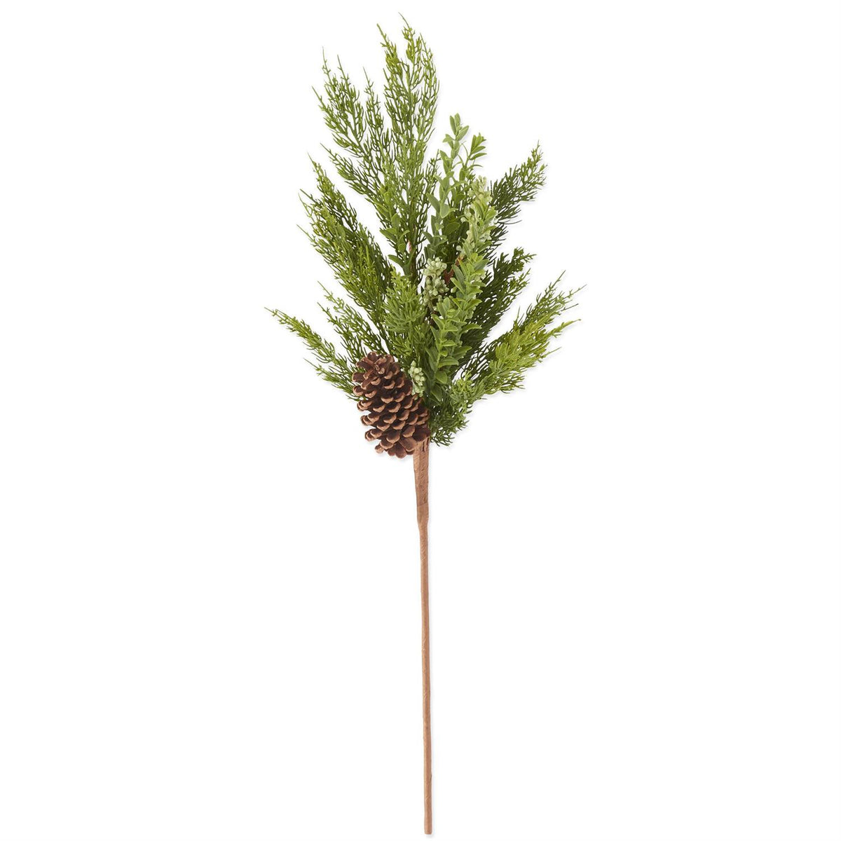 Design Shop 32 Inch Twig Pine & Myrtle Branch w/Green Berries and Pinecones