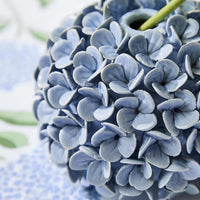 Design Shop Hydrangea Flower Bud Vases / Taper Candleholders - Porcelain, Set of 2.