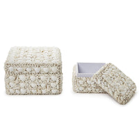 Design Shop Shell Rectangle Boxes - Sea Shell/Plywood, Set of 2.