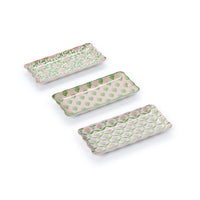 Design Shop Scalloped Edge Trinket Tray - Porcelain, Set of 3.