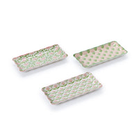 Design Shop Scalloped Edge Trinket Tray - Porcelain, Set of 3.