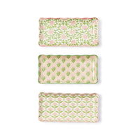 Design Shop Scalloped Edge Trinket Tray - Porcelain, Set of 3.