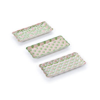 Design Shop Scalloped Edge Trinket Tray - Porcelain, Set of 3.