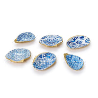 Design Shop Painted Shell Trinket Dish - Resin, Set of 6.