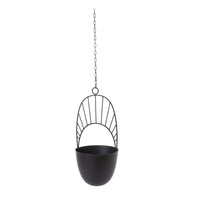 Design Shop Black Hestia Hanging Pot, 9.75" X 39".