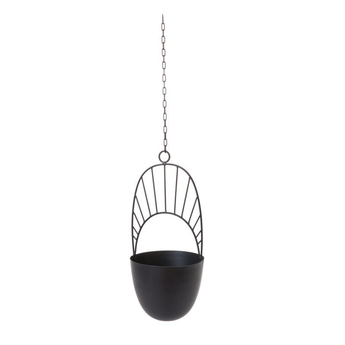 Design Shop Black Hestia Hanging Pot, 9.75" X 39".