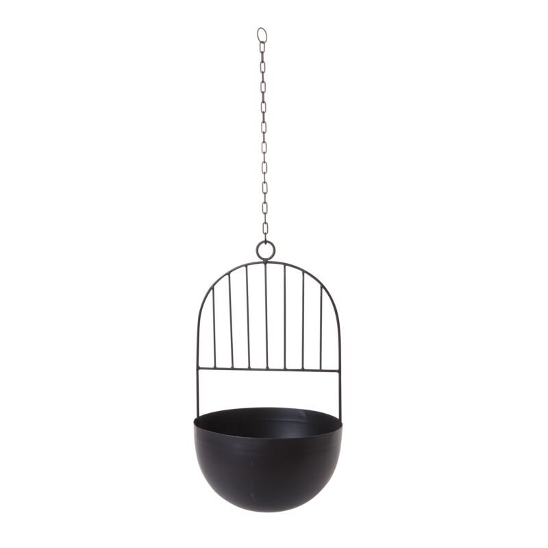 Design Shop Black Hestia Hanging Pot, 12.25" X 39".