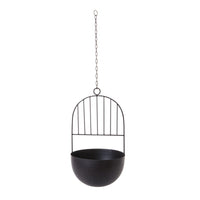Design Shop Black Hestia Hanging Pot, 12.25" X 39".