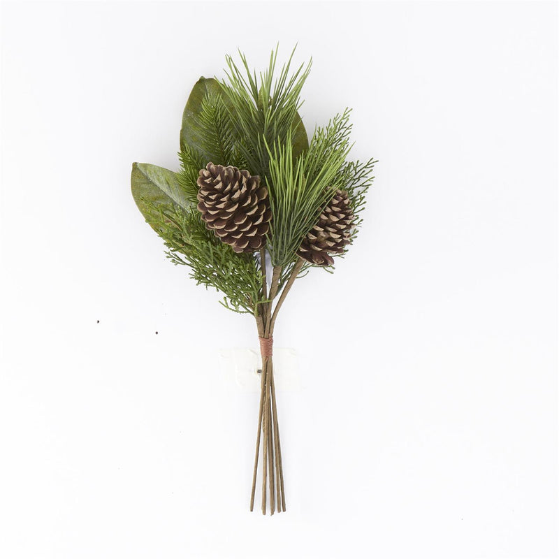 Design Shop 21 Inch Mixed Pine & Magnolia Bundle w/Pinecones (7 Stems)