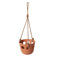 Design Shop Terracotta Serralles Hanging Pot, 9.75" X 29", Set of 8.