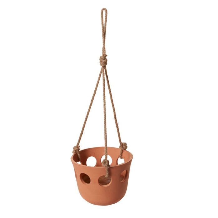 Design Shop Terracotta Serralles Hanging Pot, 9.75" X 29", Set of 8.